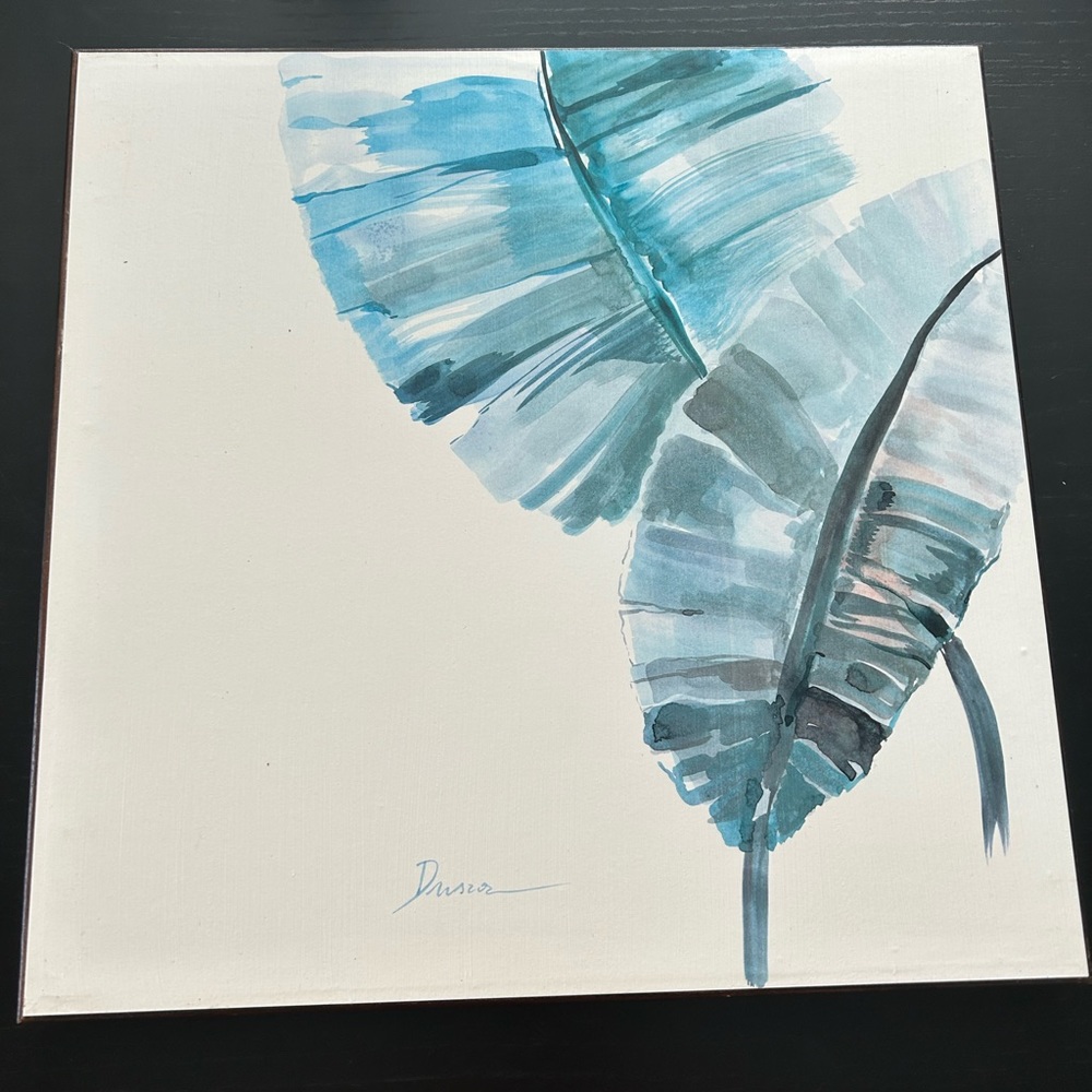 Wooden Palm Leaf Painting